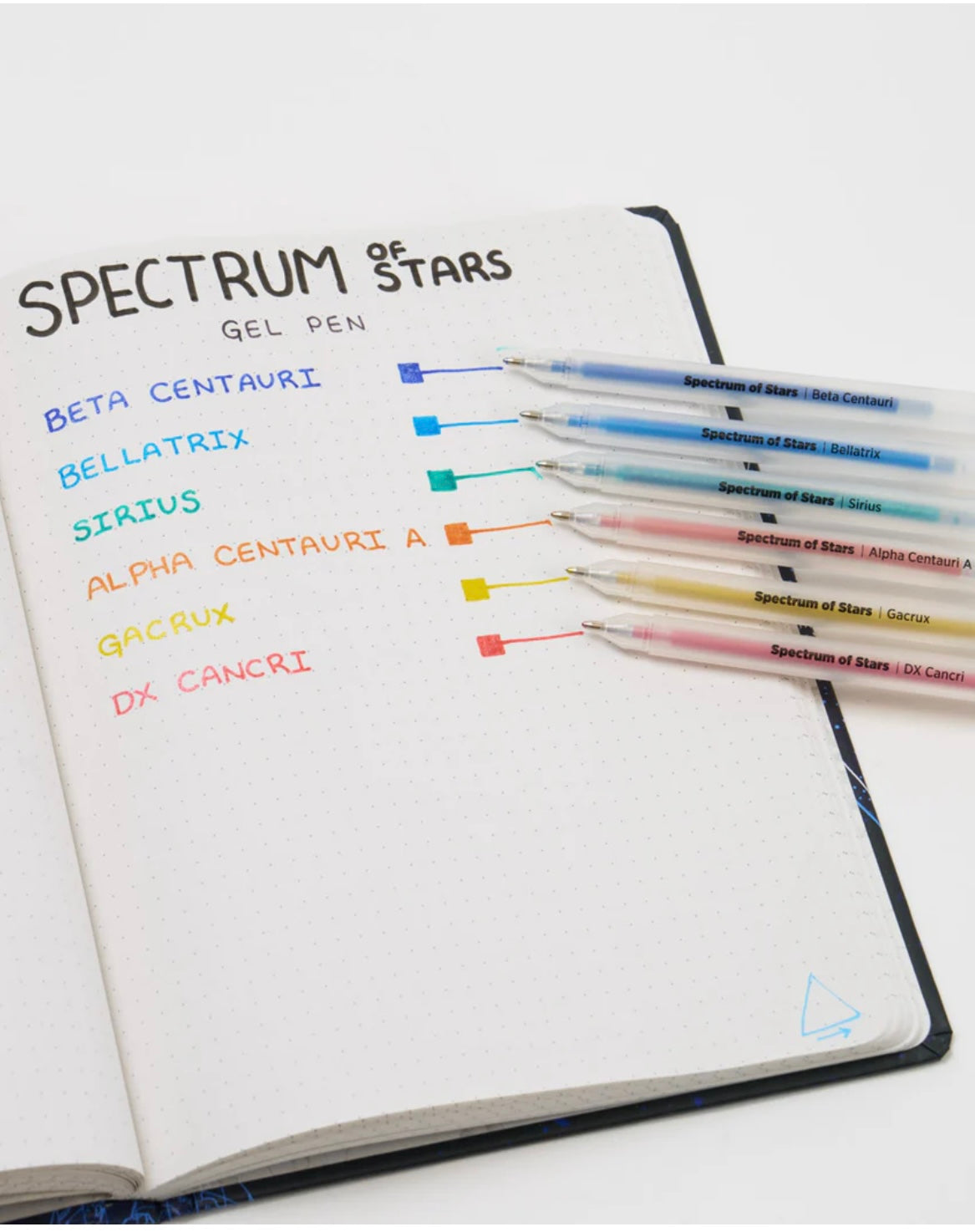 Spectrum of Stars Glitter Gel Pens Medium Tip Cognitive Surplus