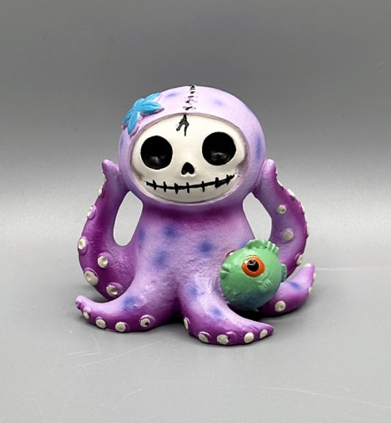 Purple Octopee Octopus Signature Skeleton Furrybones Collectible Figur ...