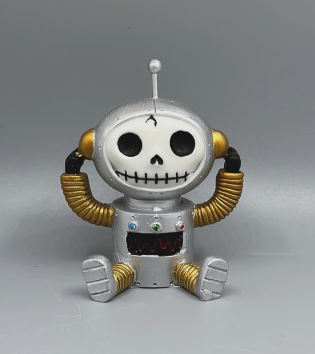 Gadget the Robot from the future Skeleton Furrybones Collectible Figurine Glow Fish Studios