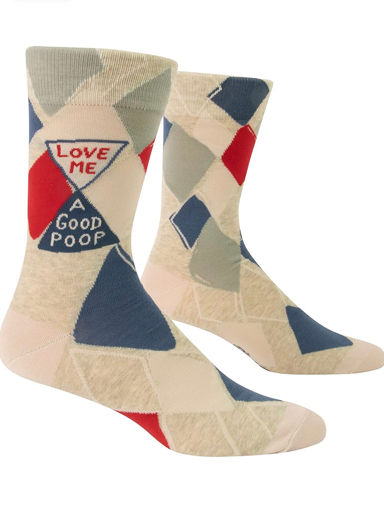 Love Me a Good Poop Men's Crew Novelty Socks