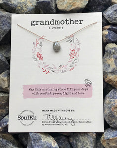 SoulKu Silverite Luxe Necklace for Grandmother