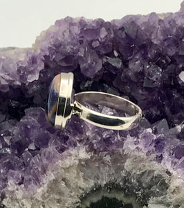 Sunset Sodalite Gemstone Sterling Silver Ring size 5