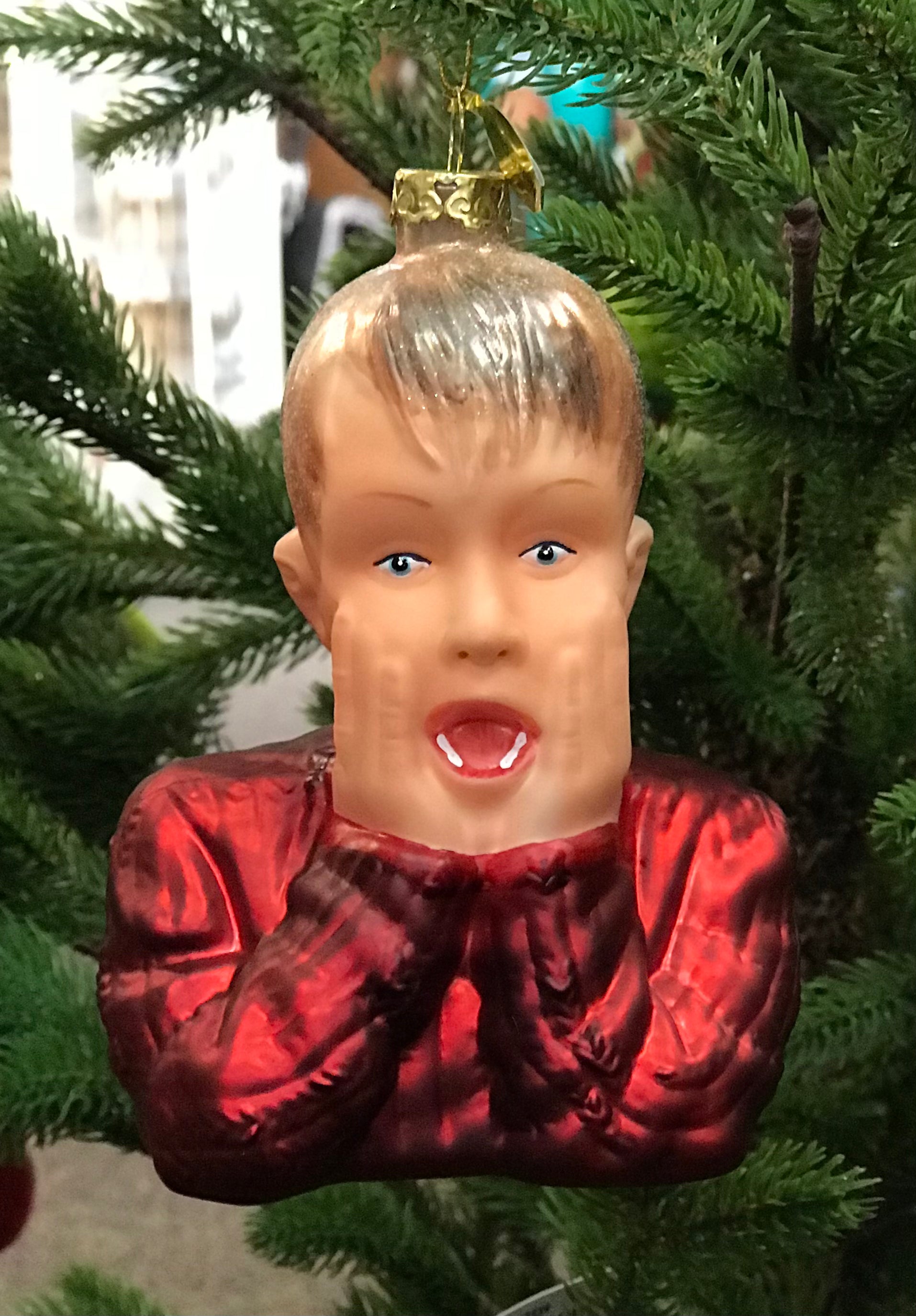 Kevin McCallister 'Home Alone' Glass Holiday Ornament