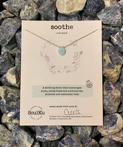 SoulKu Larimar Luxe Necklace for Soothe